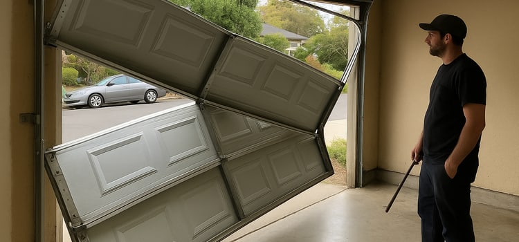Santos and Sons garage door off-track repair service in Berkeley, CA