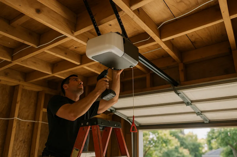 Garage door opener repair and installation service in Berkeley by Santos & Sons
